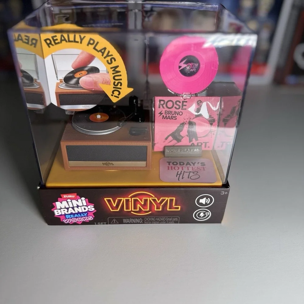 Mini Brands Really Works Vinyl Series 1 | Record Player Set & Mystery Ball
